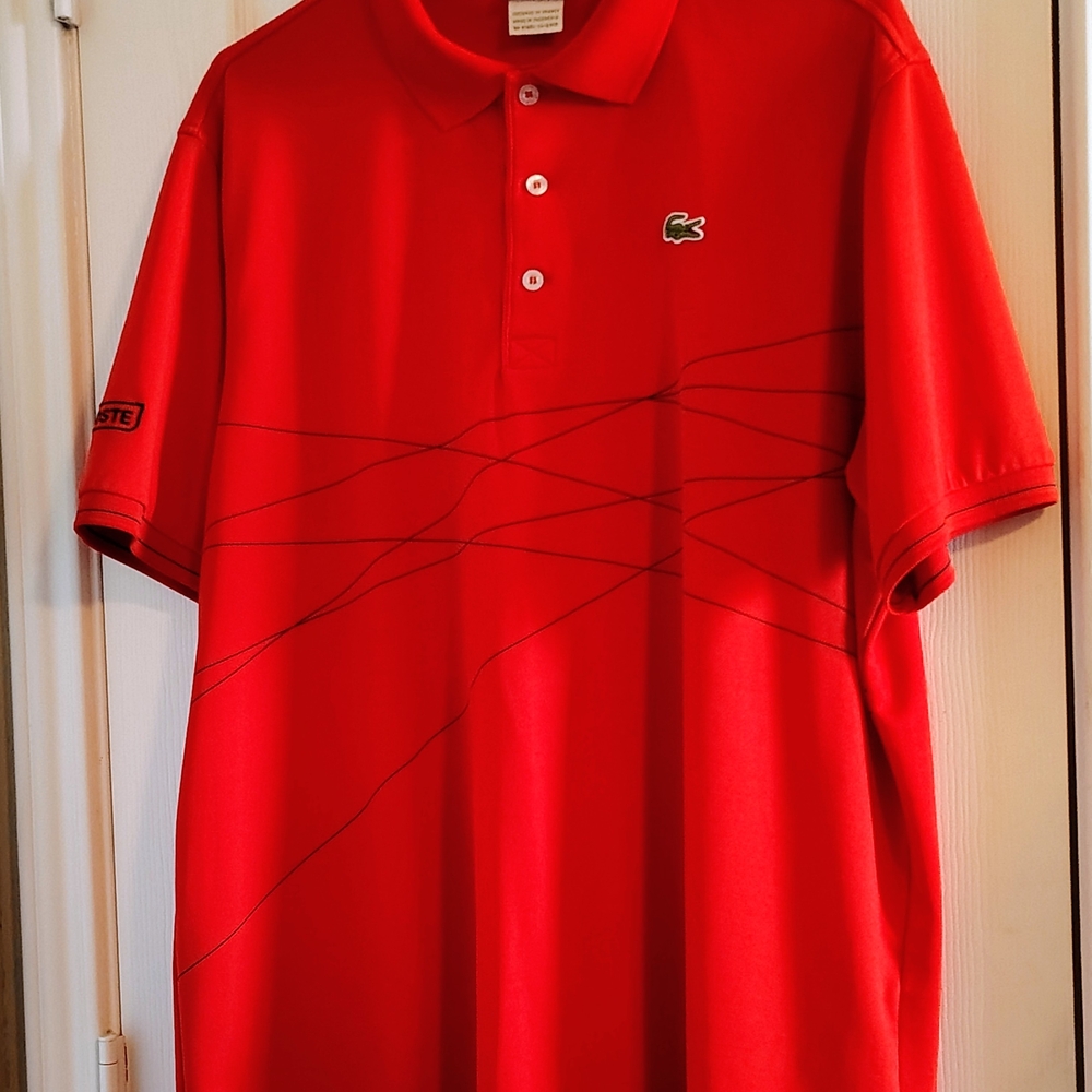 Lacoste 2XL Men's Polo Shirt in Bold Red